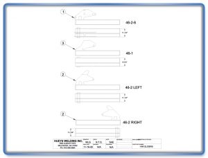 Wing Model 46-2 Standard Slider Assembly Schematic